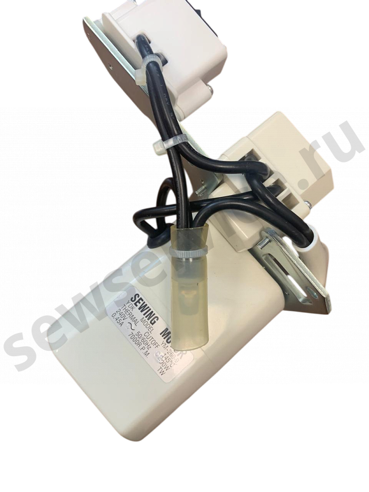 Мотор в сборе с разьёмом и кнопкой вкл/выкл Juki A63015240BBB