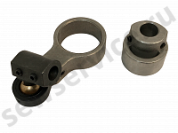 Эксцентрик верхнего петлителя в сборе с шатуном